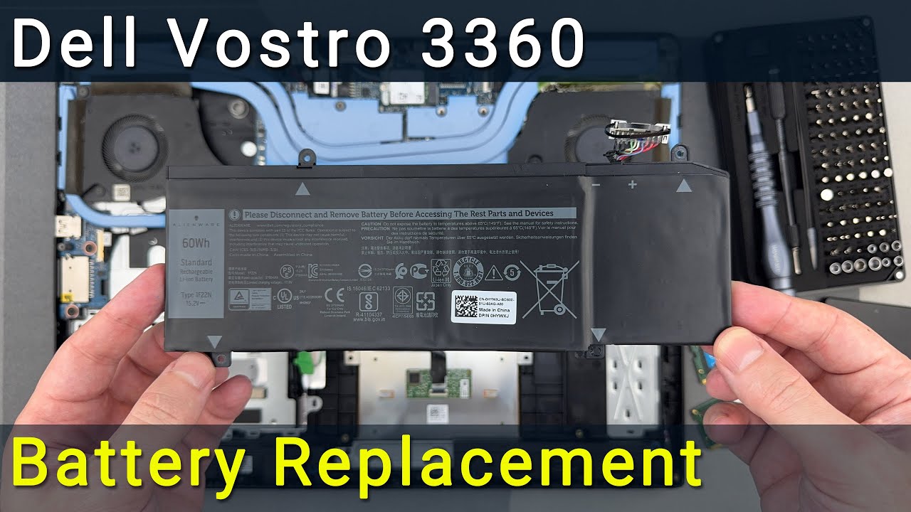 Замена батареи в ноутбуке Dell Vostro 3360