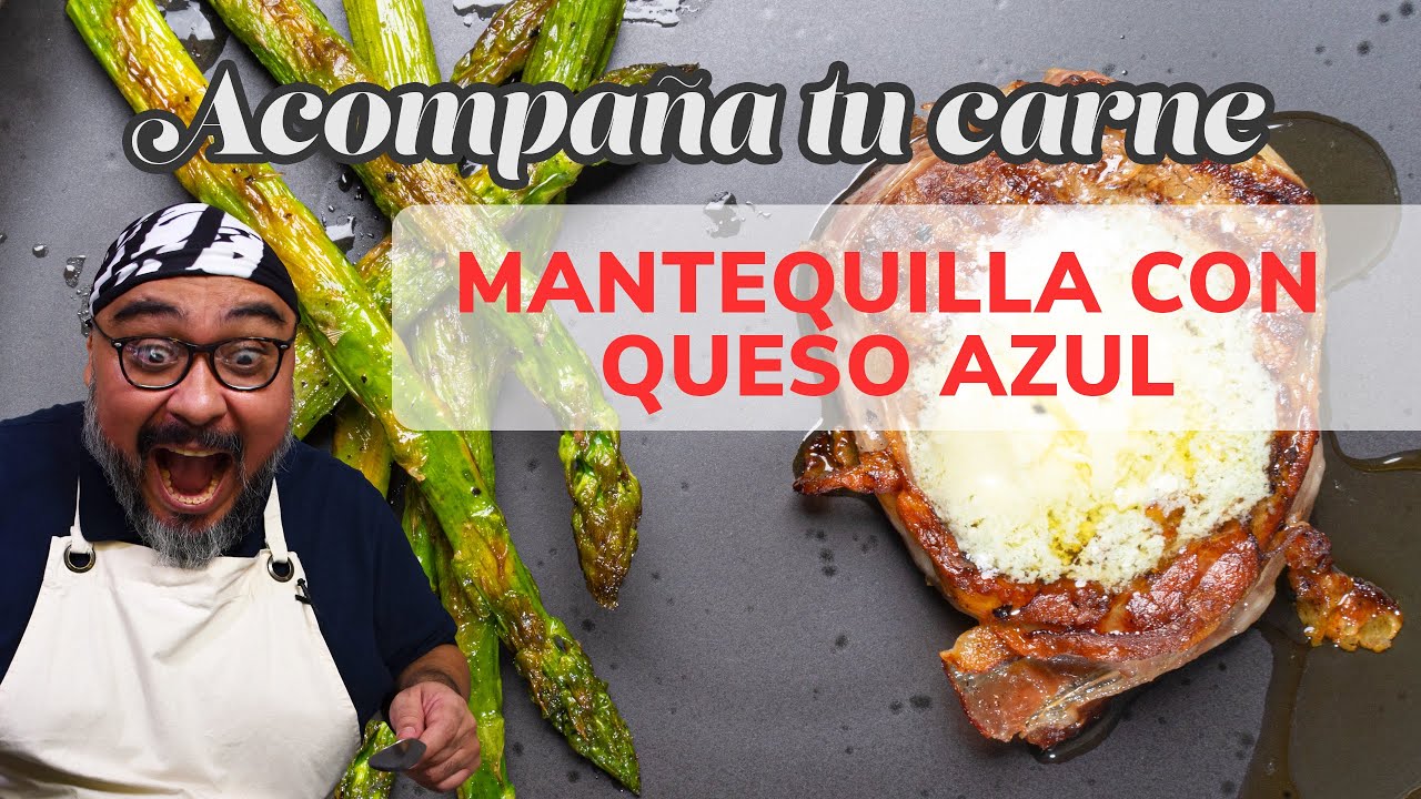 Prepara una deliciosa  Mantequilla con Queso Azul para acompañar cualquier carne