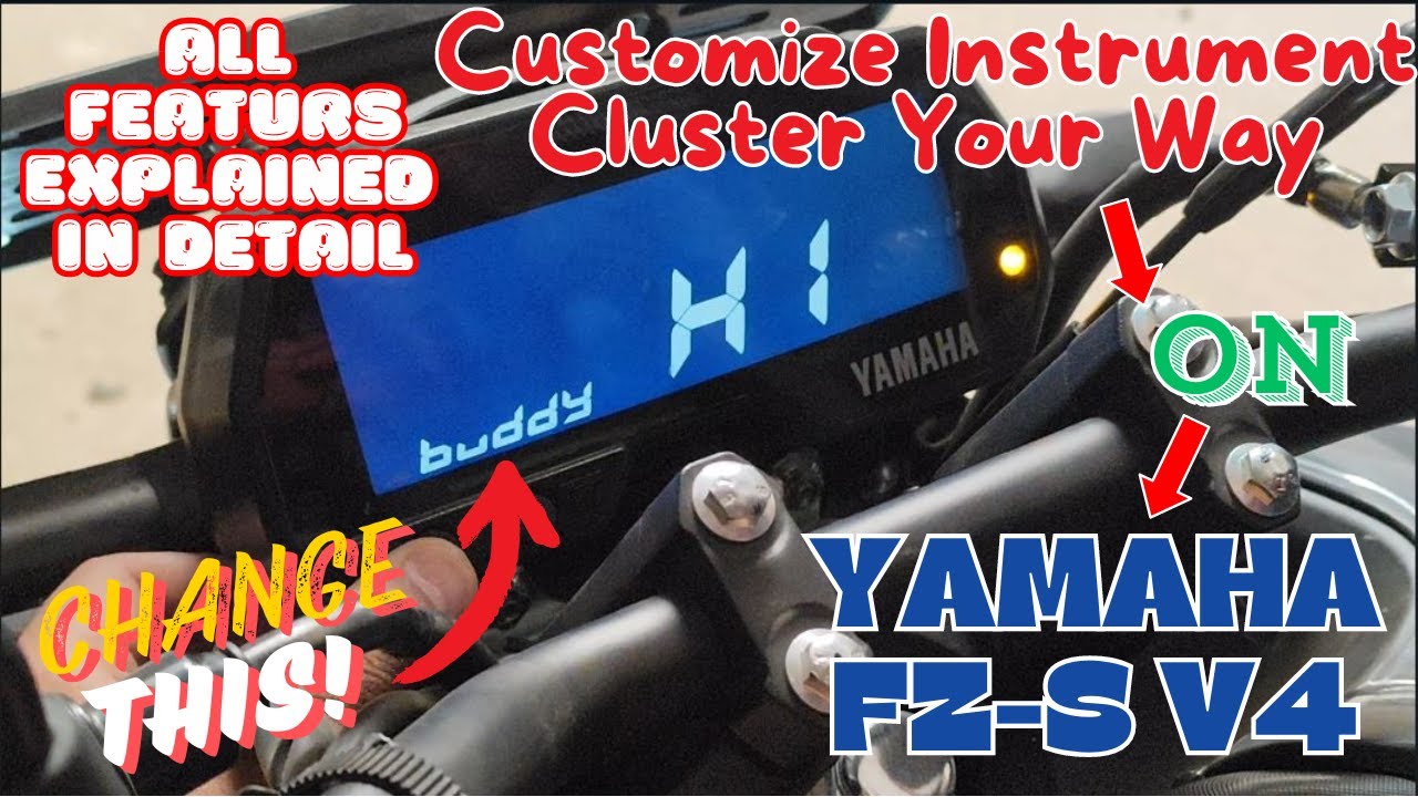 Customize Your Instrument Cluster Your Way!!!! || 2024 Yamaha FZ-S V4 display name change explained!