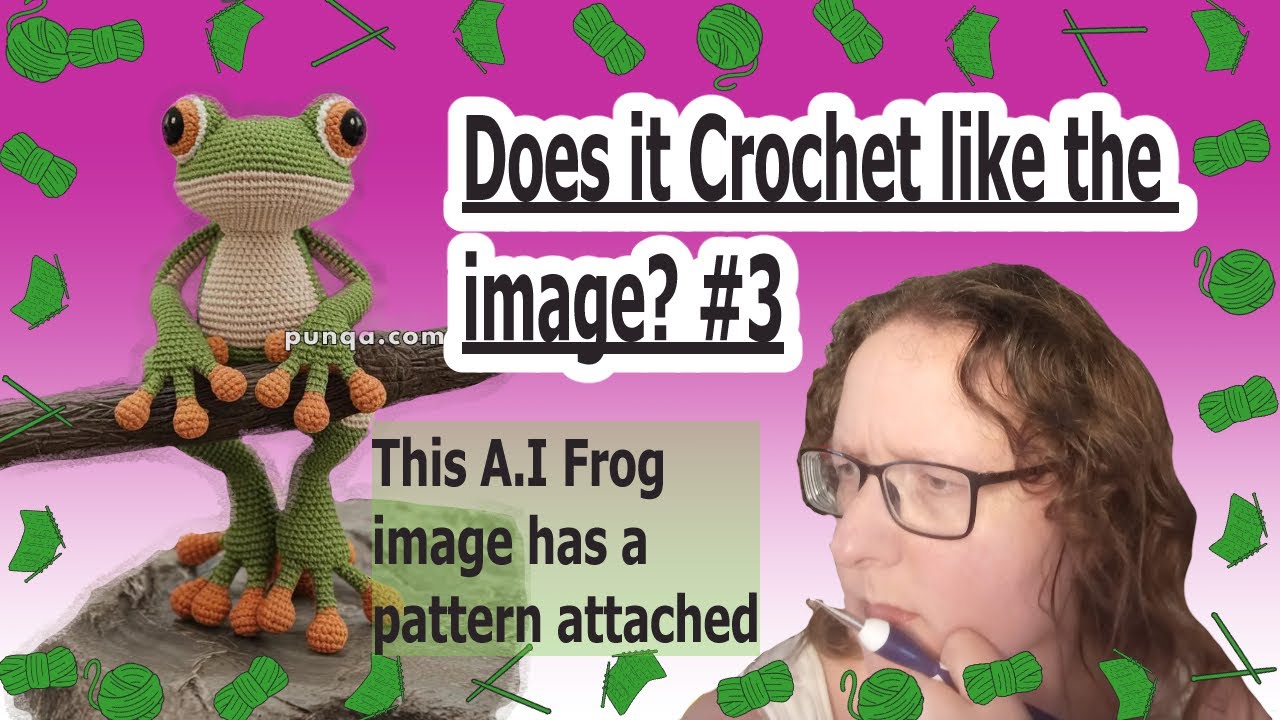 Does it Crochet like the Image - #3 A Frog #crochet #crochetproject #aicrochet #aiimage #crochetfrog