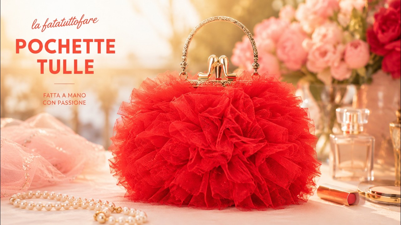 TUTORIAL: Pochette Tulle/ punto pelliccia***lafatatuttofare***