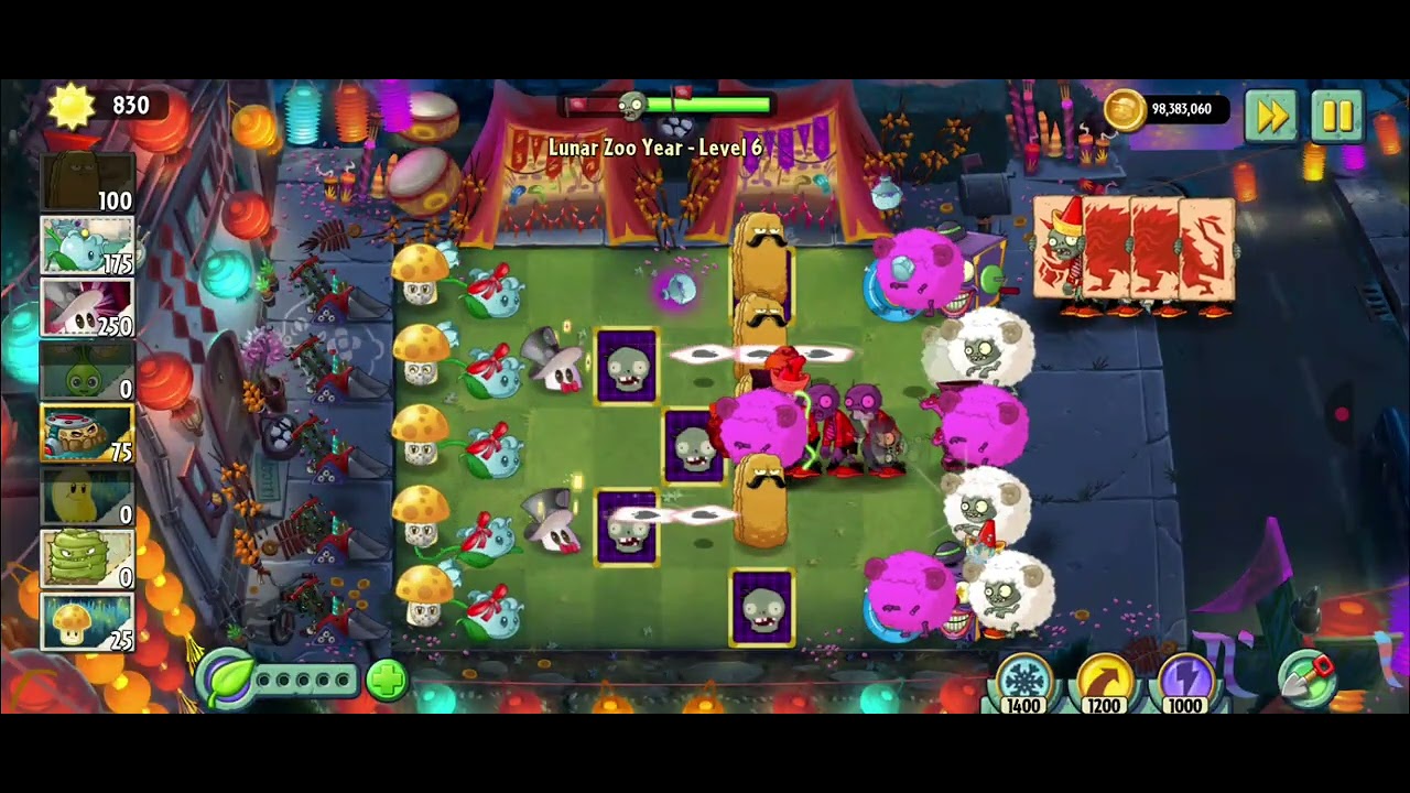 Pvz 2 Reflourished Epic Quest Lunar Zoo Year 2026 Level 5-8