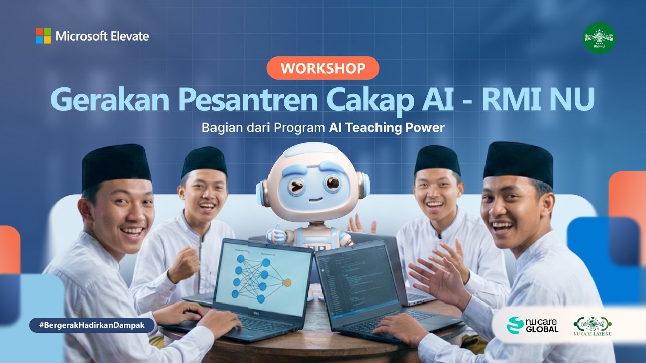 🔴 (LIVE) Workshop Gerakan Pesantren Cakap AI - RMI NU | Sesi 1