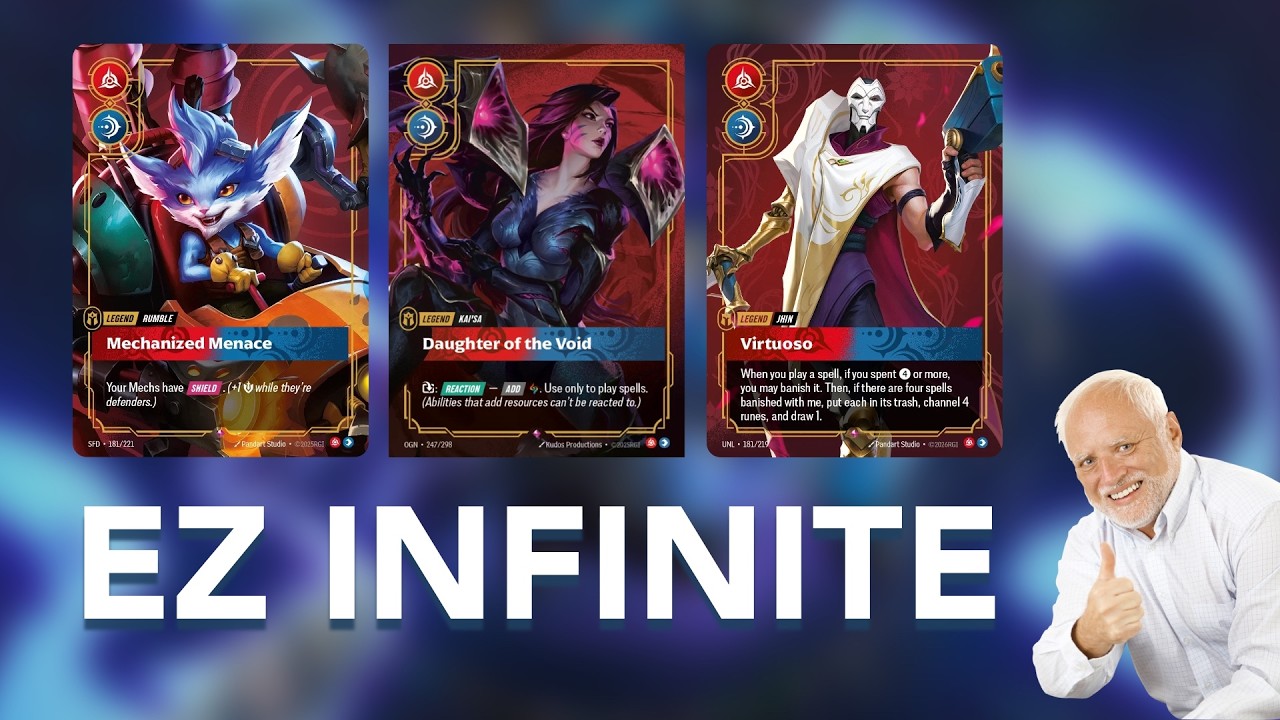 How to go Infinite in ANY Red/Blue Legend in Riftbound (SUPER SIMPLE)