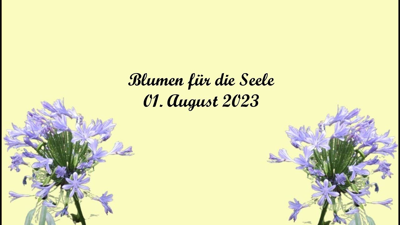 Blumen für die Seele   01. August 2023