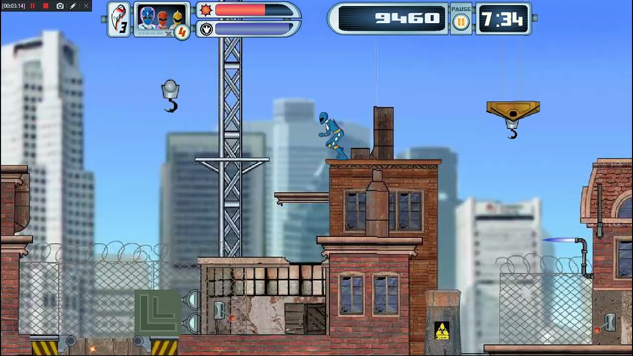 Power Rangers: Dino Thunder - Red Hot Rescue (Online Game) | Full Gameplay