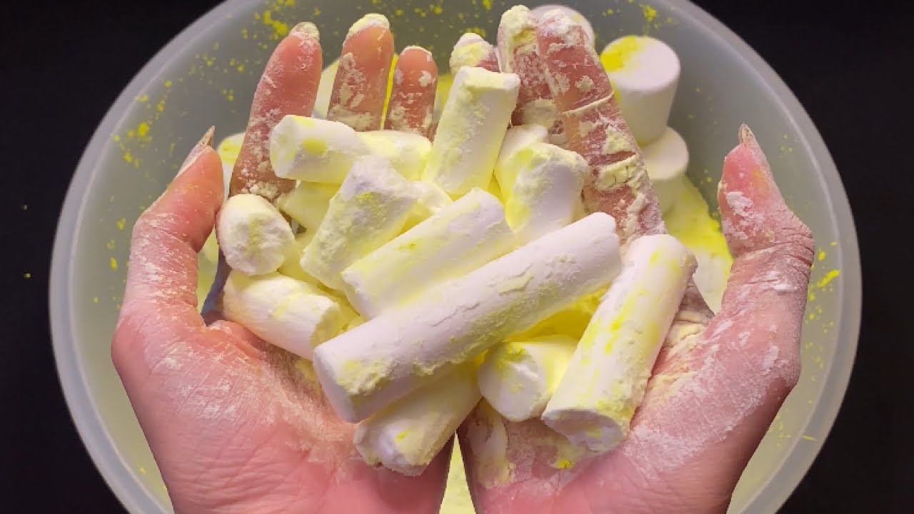 Mix the colors with baking soda yellow, pink, purple 💛💗💜| ASMR
