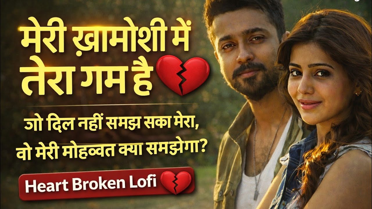 मेरी ख़ामोशी में तेरा ग़म है 💔 | Lofi Sad Song | Heart Touching Broken Song | Hindi Lofi 2026