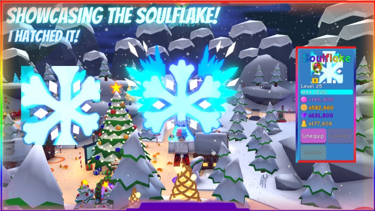 Showcasing the SECRET Soulflake in Bubble Gum Simulator! *OP STATS*