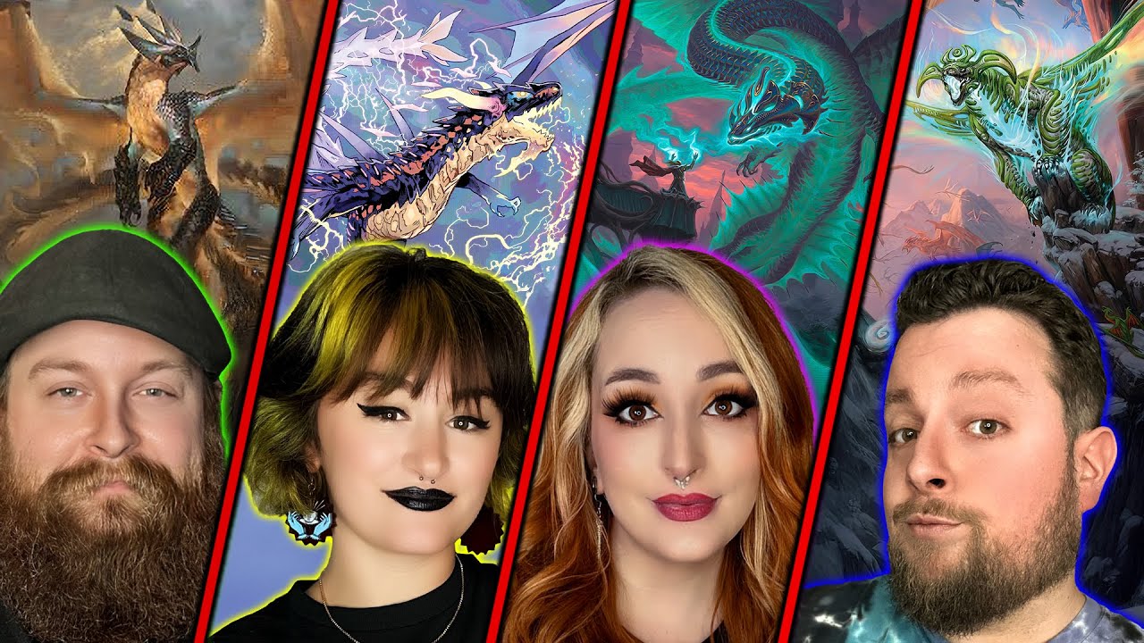 All Spirit Dragons Attack | Neriv vs. Teval vs. Betor vs. Ureni | Magic Commander Gameplay