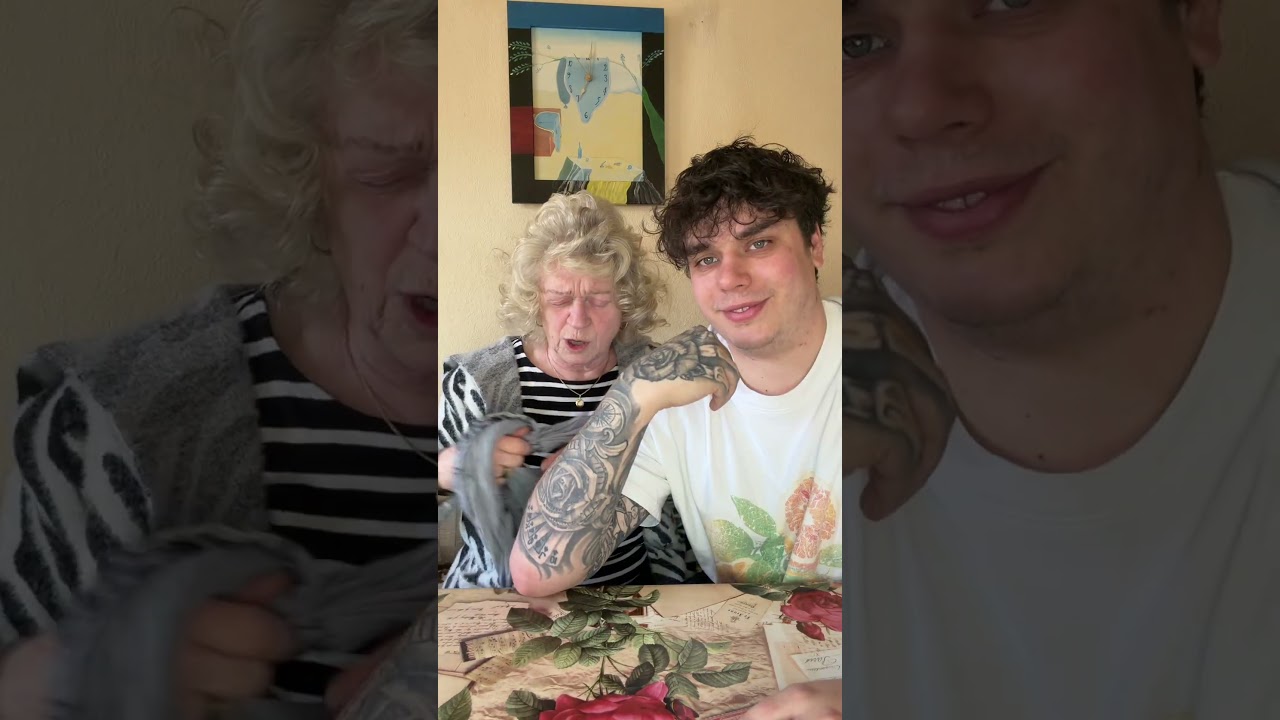 Ich zeige Oma mein Tattoo #oma #tattoo #witzig #lustig #BDKW￼