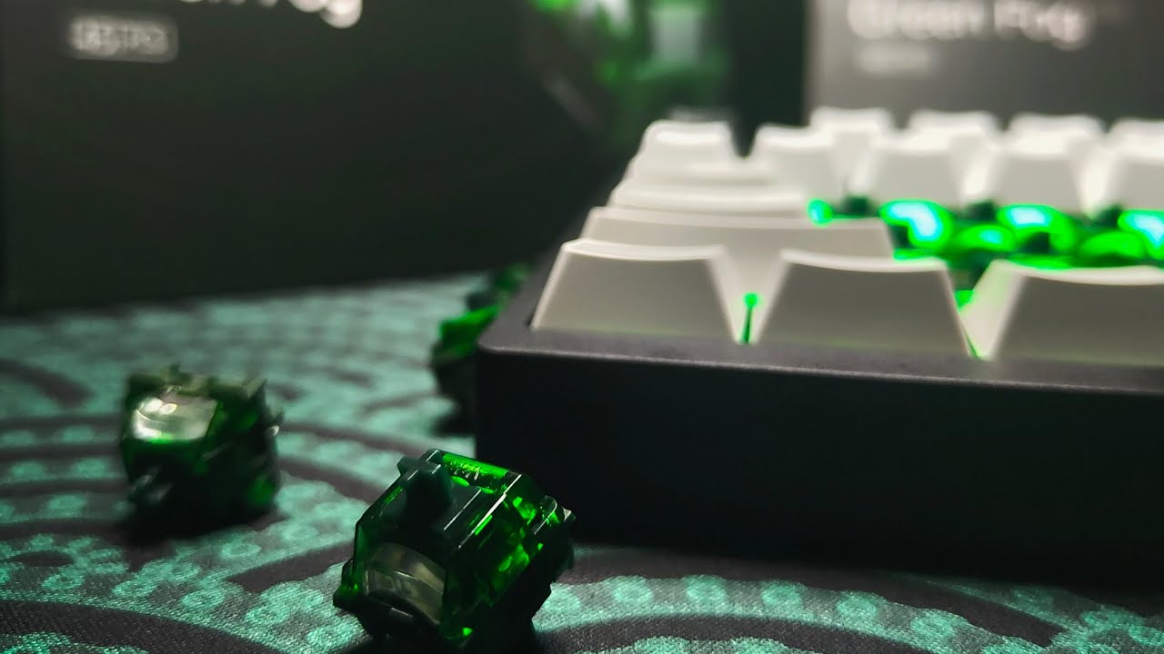 Akko x Monsgeek Green Fog switches - their take on a heavy linear switch!