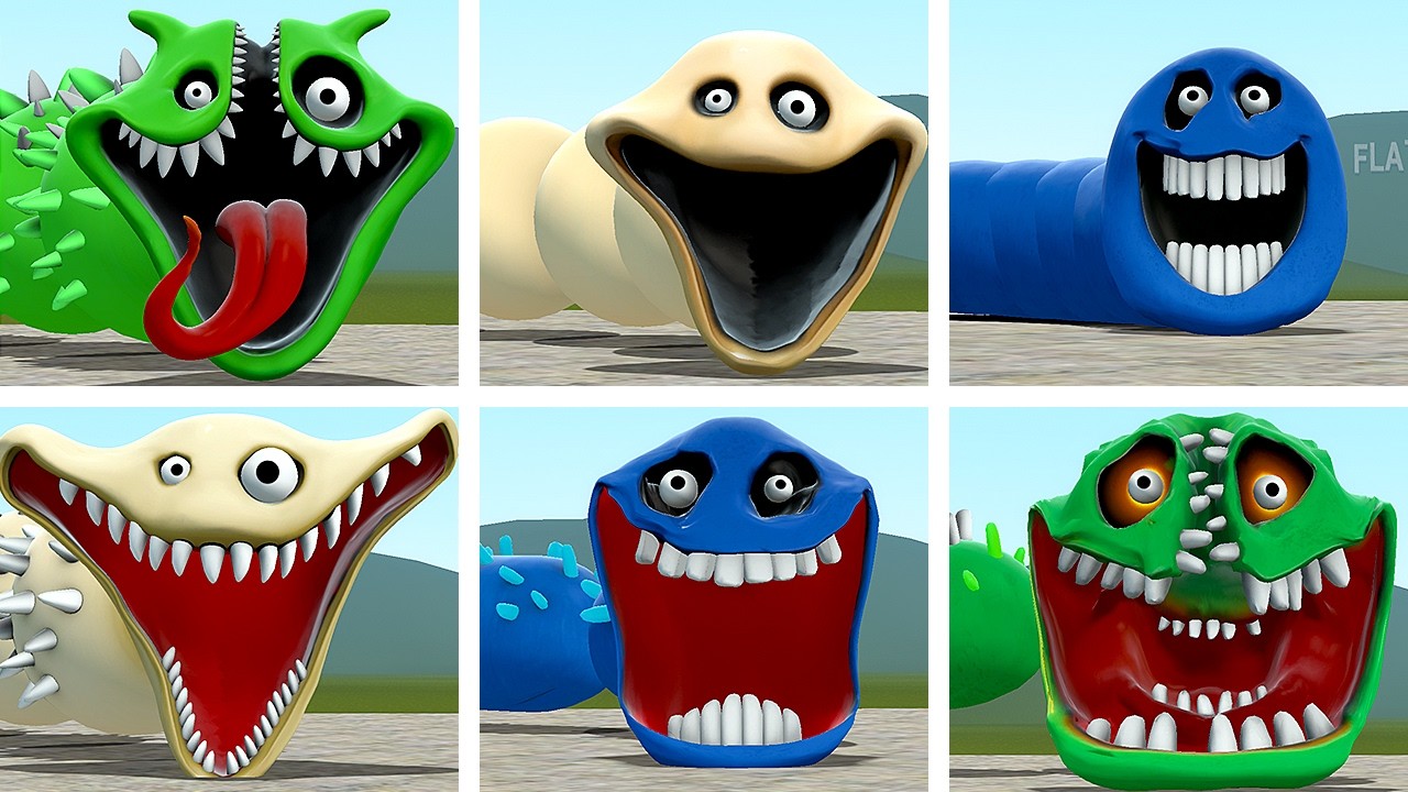 I FOUND ALL NEW MYSTERY HUNGRY WORM FOR ROBLOX In Garry's Mod!