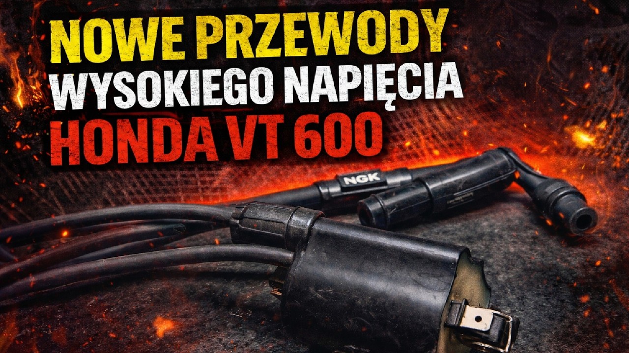 Honda Shadow 600 nowe przewody wysokiego napięcia