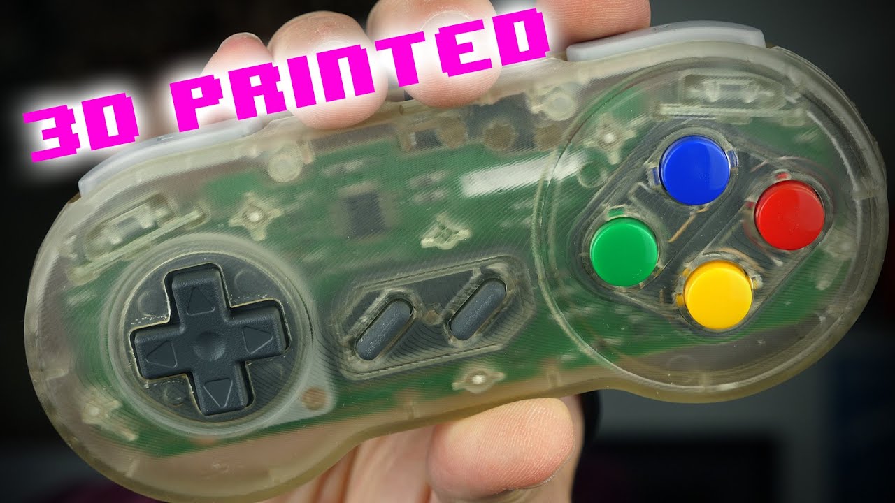 My 3D Printed Transparent SNES Controller is a Clear Upgrade!