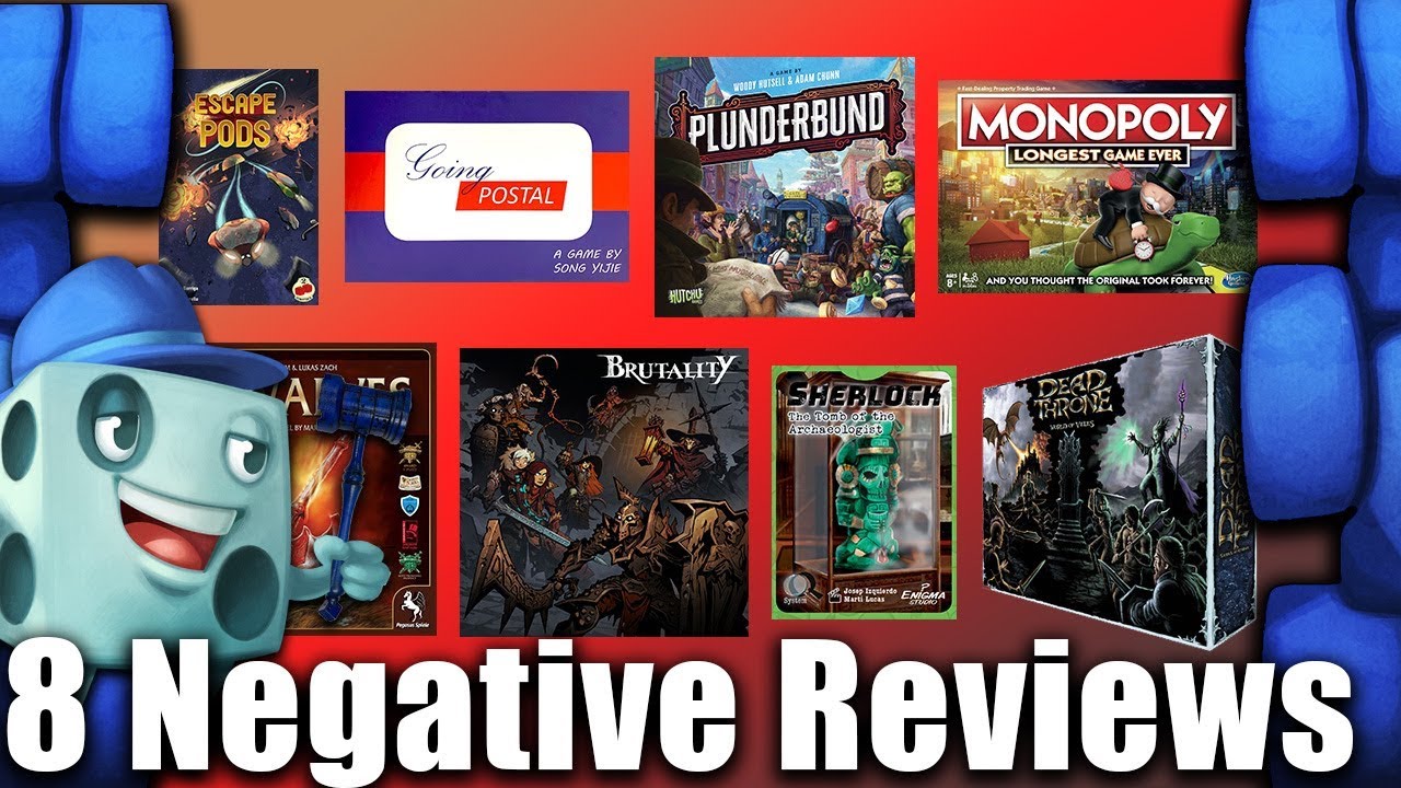 8 Negative Game Reviews   with Tom Vasel