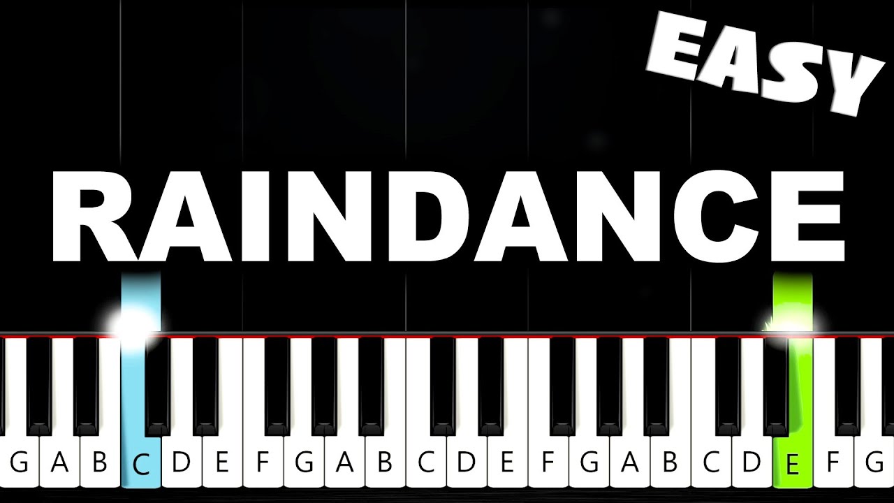 Dave - Raindance (ft. Tems) - EASY Piano Tutorial