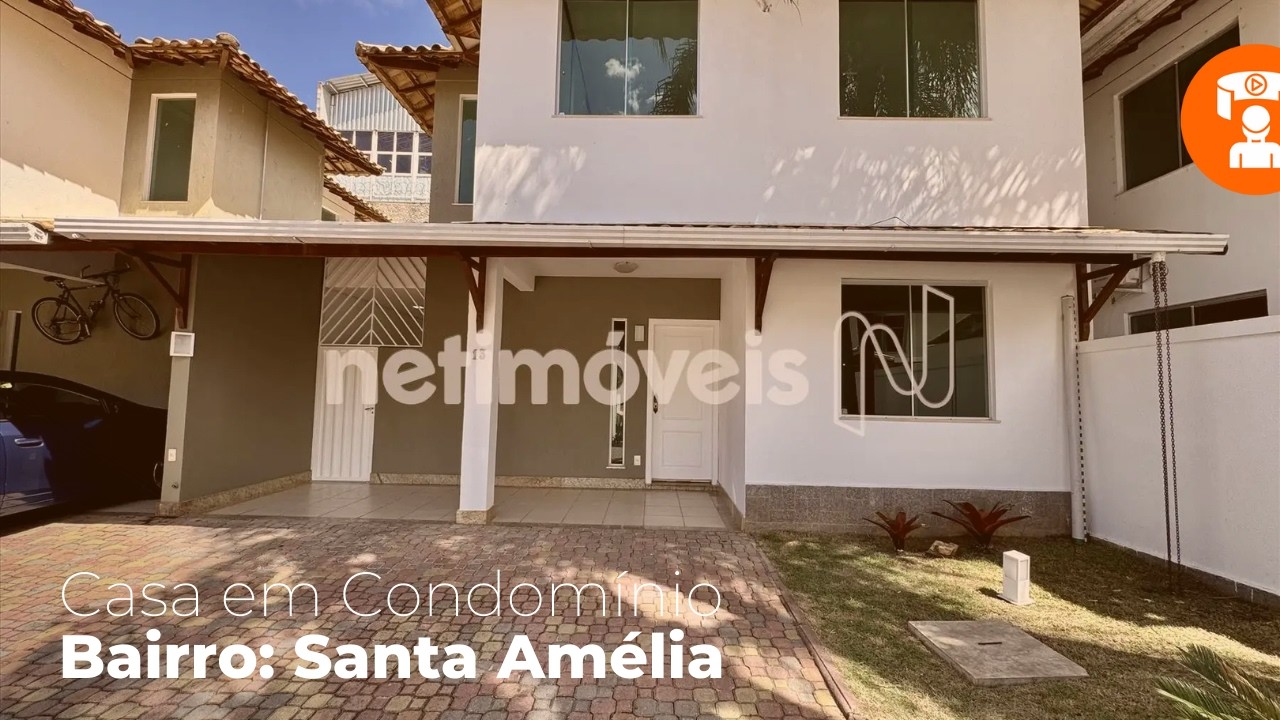 VENDA: CASA EM CONDOMÍNIO - SANTA AMÉLIA - BH/ MG (CÓDIGO: 376056)