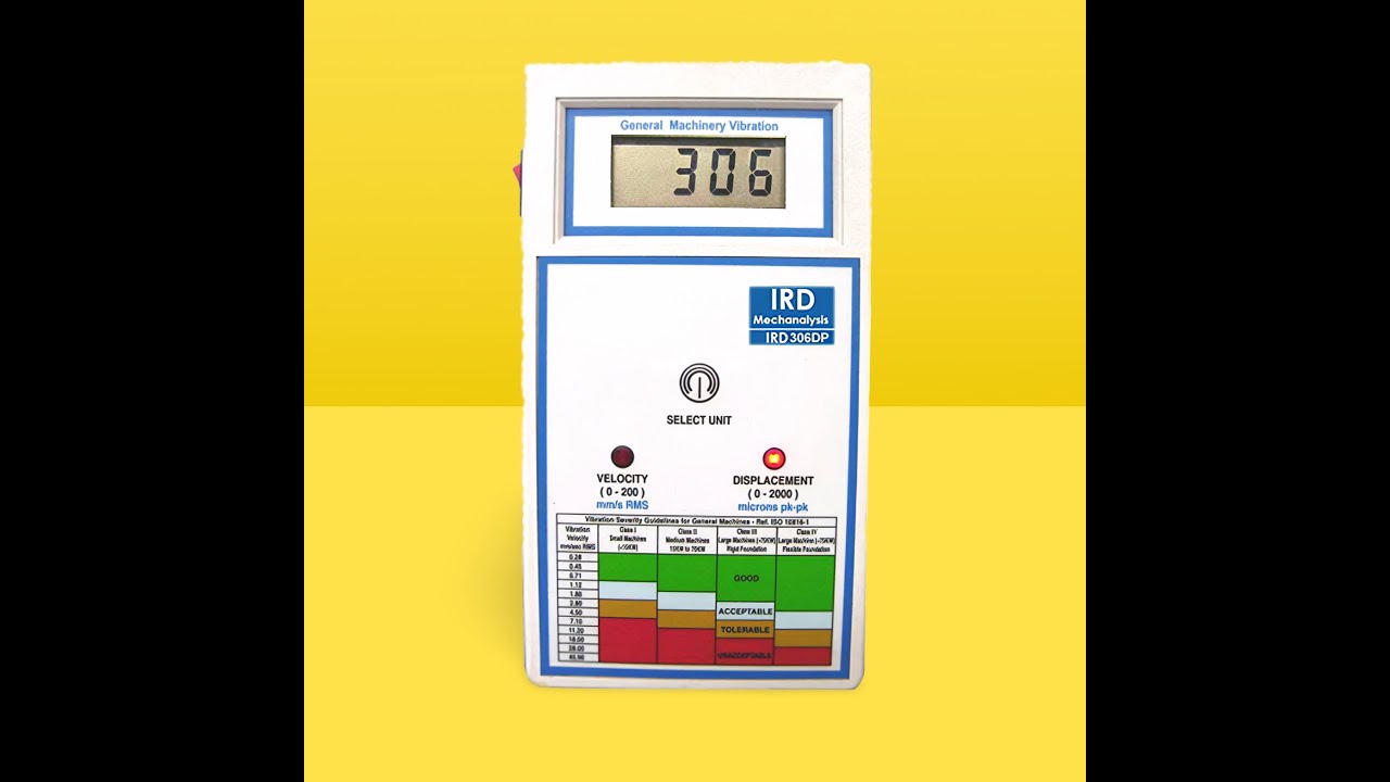 Demonstration Video of IRD306DP Digital Vibration Meter.