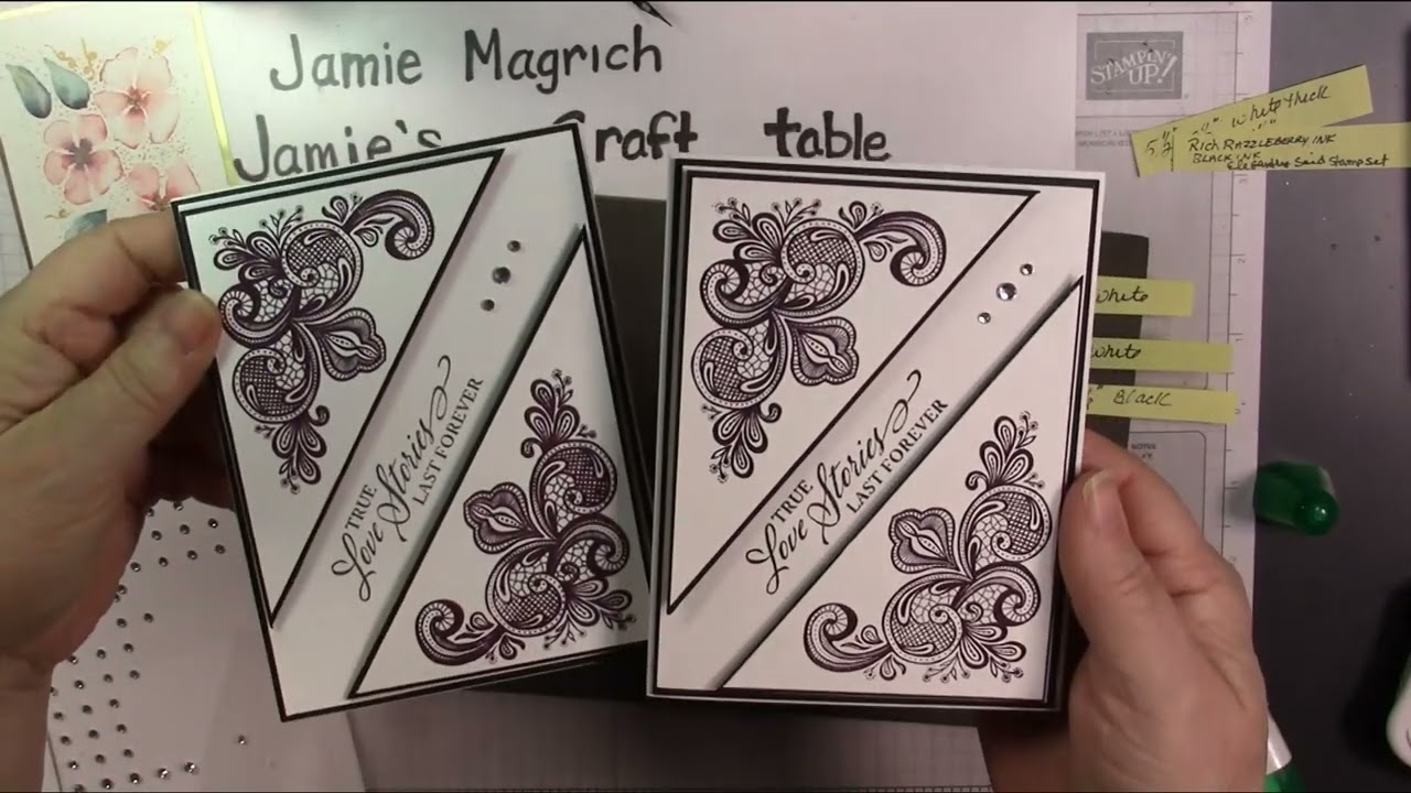 Stampin'Up! Elegantly Said Wedding  anniversary card tutorial
