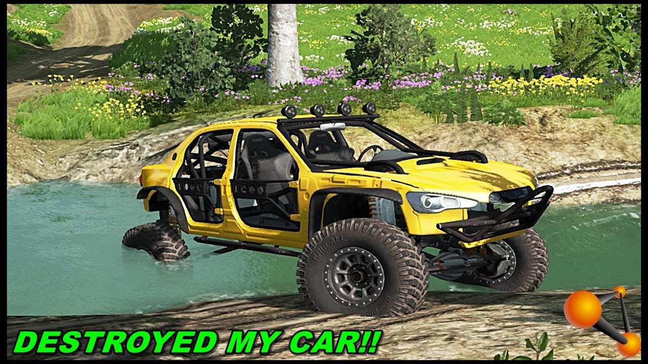 Realistic Rock Crawling DESTROYED MY CRAWLER CAR!! - BeamNG.drive | Logitech Simulator g29 gameplay