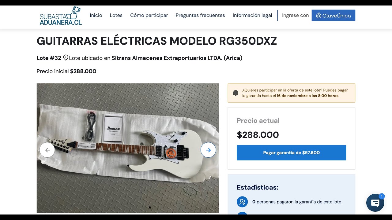 Aduana remata GUITARRAS ELECTRICAS