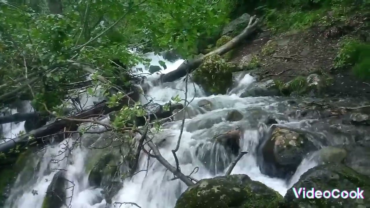 Relaxing View of Creek Falls  (Wide View)