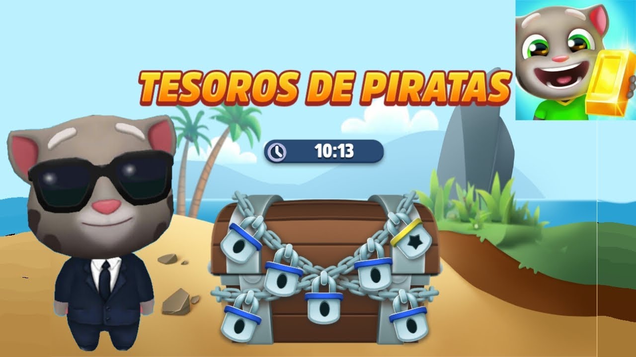 Talking Tom Gold Run - Agent Tom in the Pirate Treasures event (Gameplay)