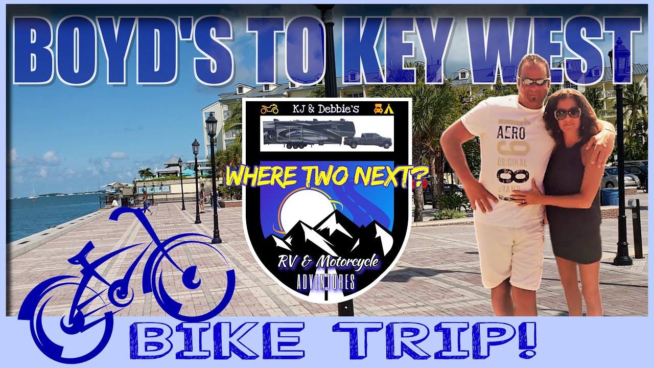 Bicycling from Boyd's Campground to Mallory Square (Key West)