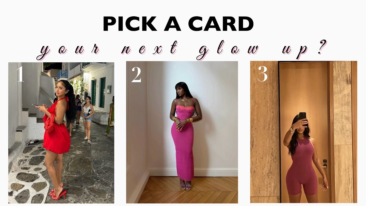 whats your next glow up? 🍸👯‍♂️ pick a card 🫧⭐️💕  #tarot #tarotreading.                        ♡︎