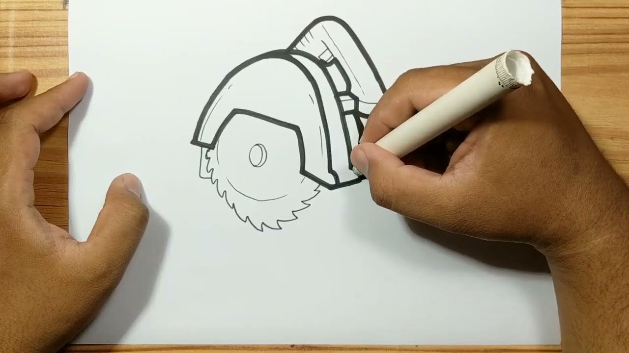 How to draw CIRCULAR SAW