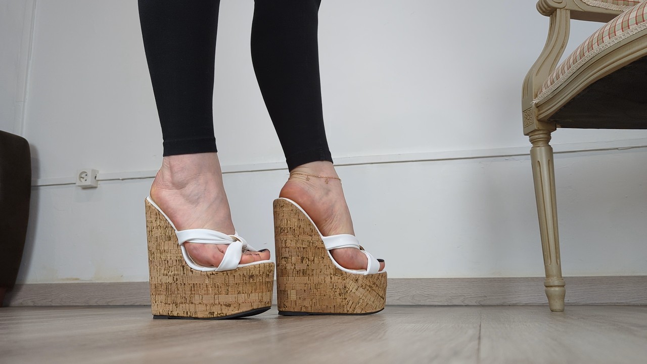 👡 Platforms You Need! Wedges ASMR | Try On: Aneikeh (AliExpress) $17 Mules (Link in Description)
