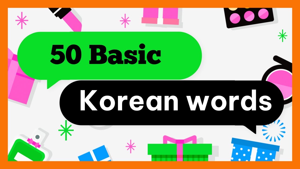 50 Basic Korean words for Beginnersㅣ1 hour repeatㅣEasy Korean Lesson