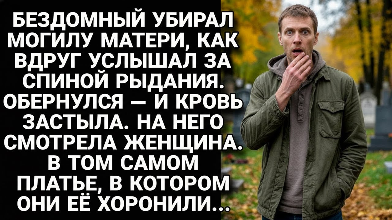 Убирал могилу матери. Услышал рыдания. Обернулся стояла женщина в том платье, в котором хоронили...