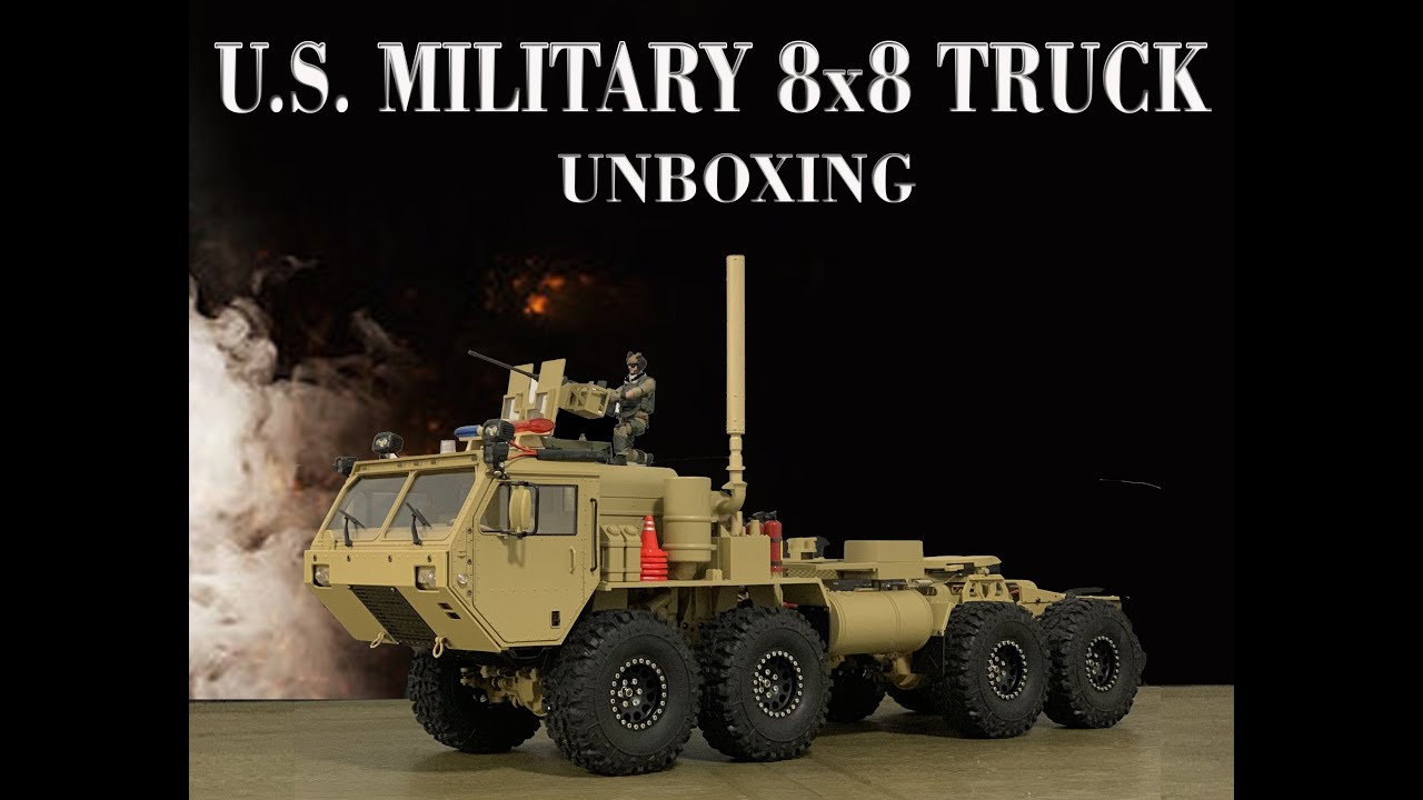 RC US Military Truck 8x8, Army 8x8 Truck, 1/12 8x8 RC High Imitation U.S. Military Truck P802