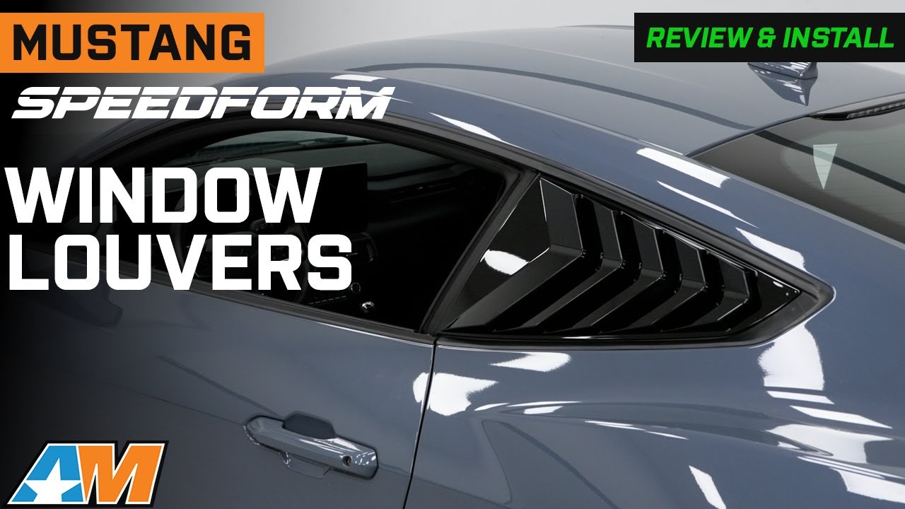 2024-2026 Mustang SpeedForm Sport Quarter Window Louvers Review & Install