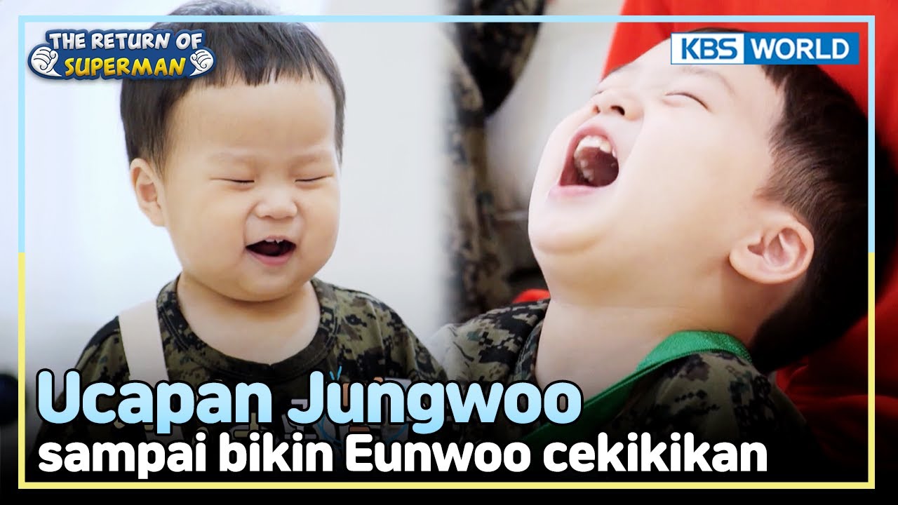 [IND/ENG] Eunwoo ga berhenti ketawa gara2 Jungwoo!! | The Return of Superman | KBS WORLD TV 241013