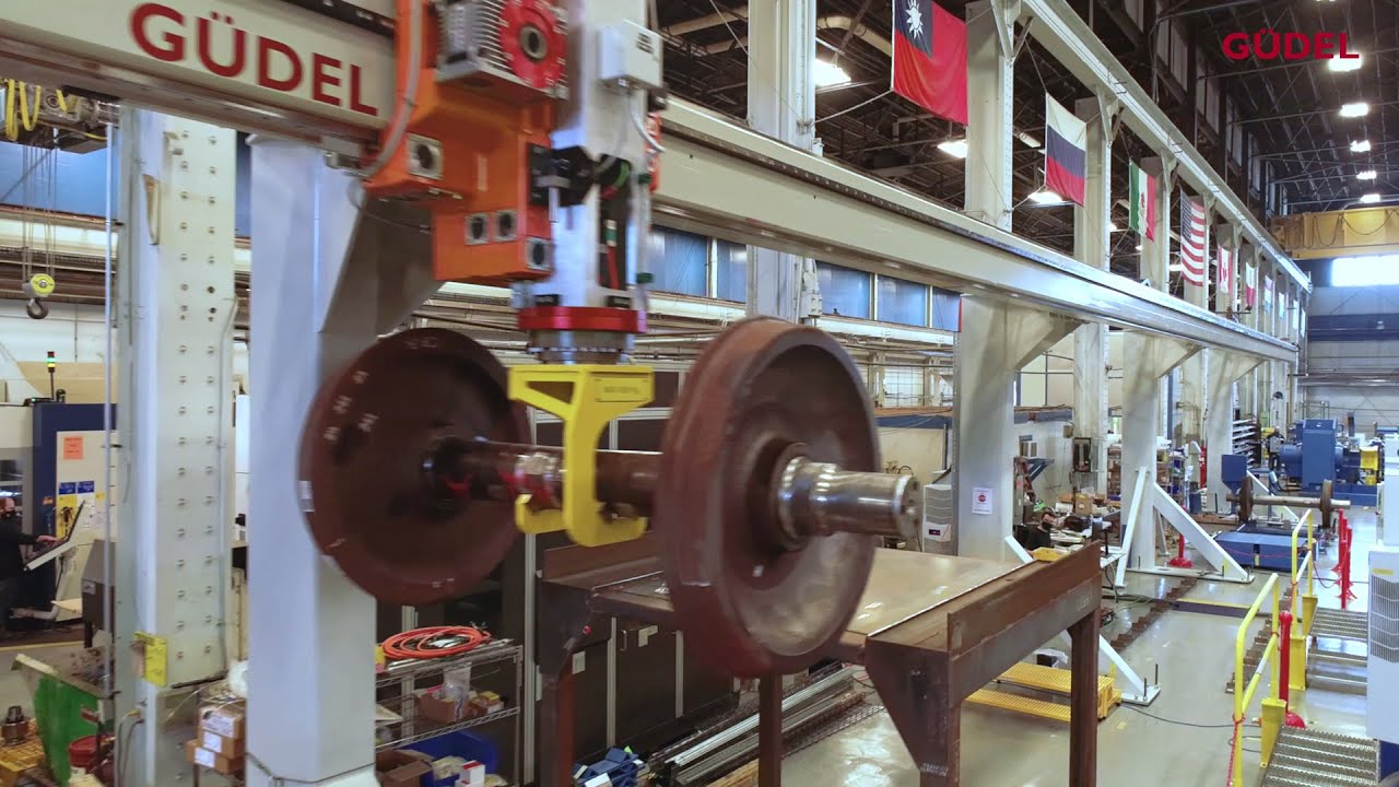 Güdel and Simmons Machine Tool Work Together to Automate Wheel Boring and Mounting