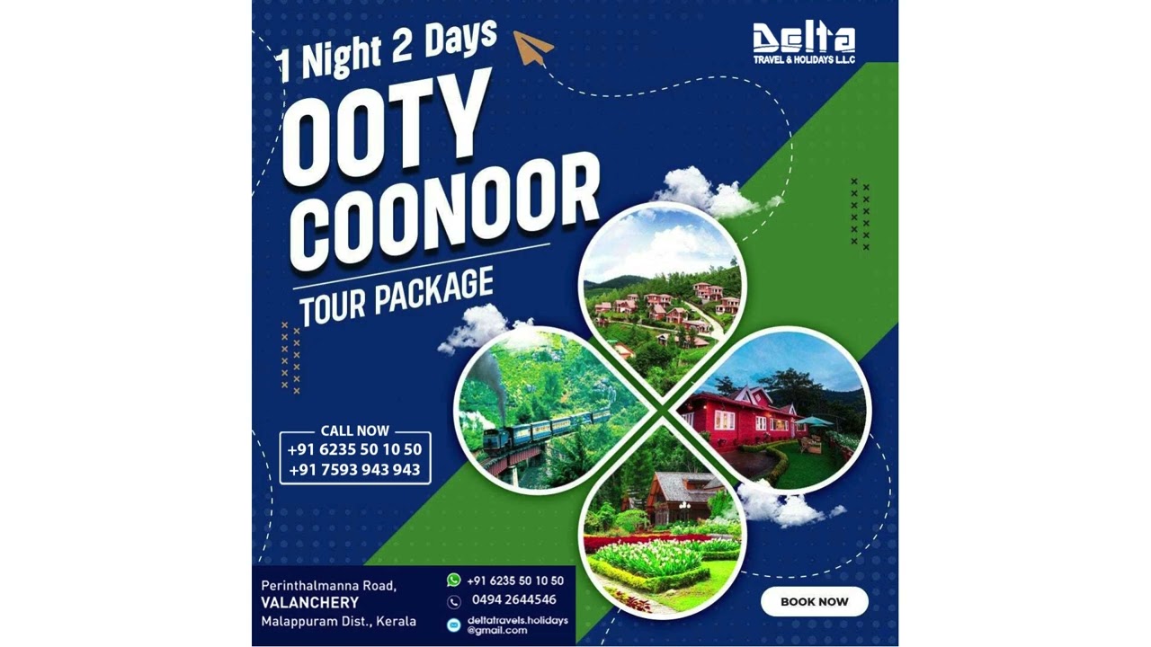 Ooty, Coonoor Tour Package by Delta Travel & Holidays