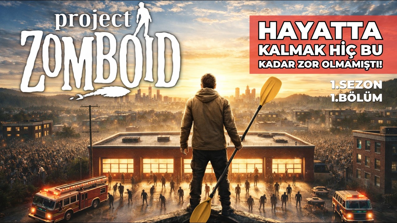 BİR OYUNDA HAYATTA KALMAK HİÇ BU KADAR ZOR OLMADI! | 4K PROJECT ZOMBOID | 1.SEZON 1.BÖLÜM