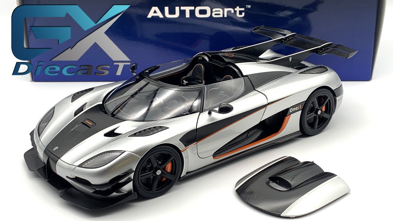 1/18 AUTOart KOENIGSEGG ONE : 1 (GREY/CARBON BLACK /ORANGE)