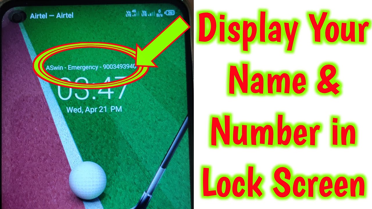 How to Set Your Name and Guardian Number on Lock Screen for All Android Mobiles in Tamil