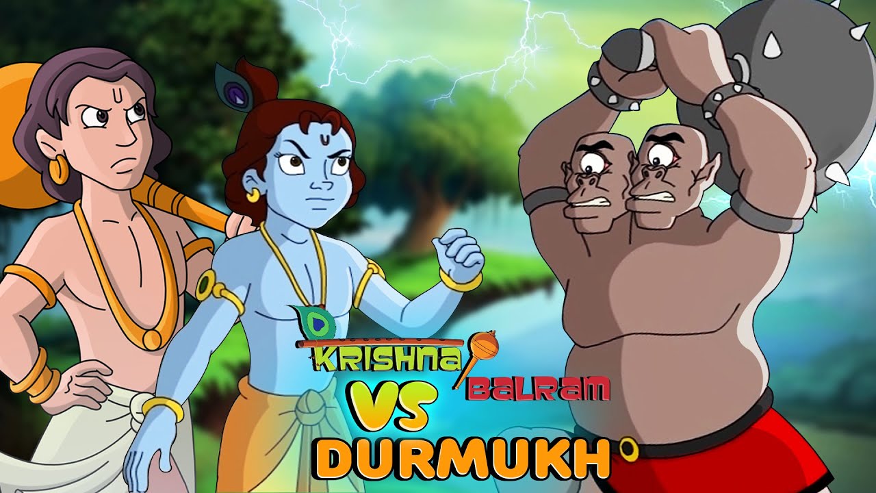 Krishna aur Balram VS Durmukh | Kids Cartoon in Hindi | Funny Kids Videos