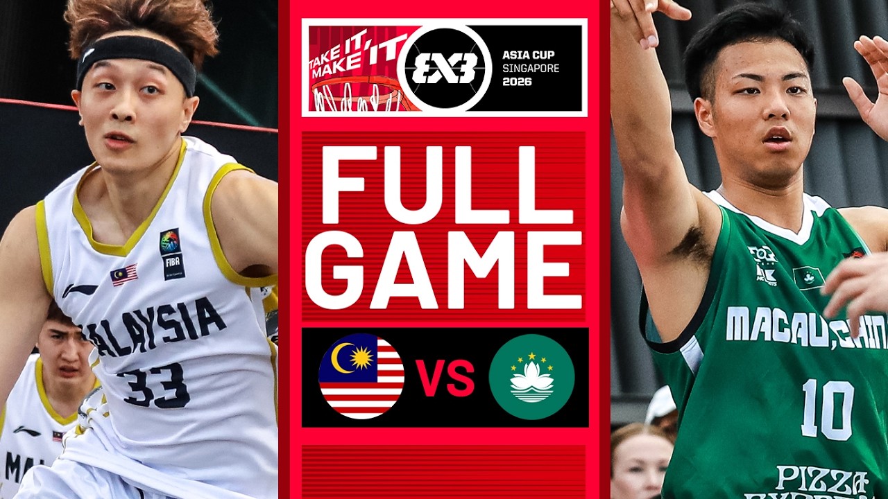 Malaysia 🇲🇾 vs Macau, China 🇲🇴 | Men Full Game | FIBA 3x3 Asia Cup 2026 | #3x3Basketball