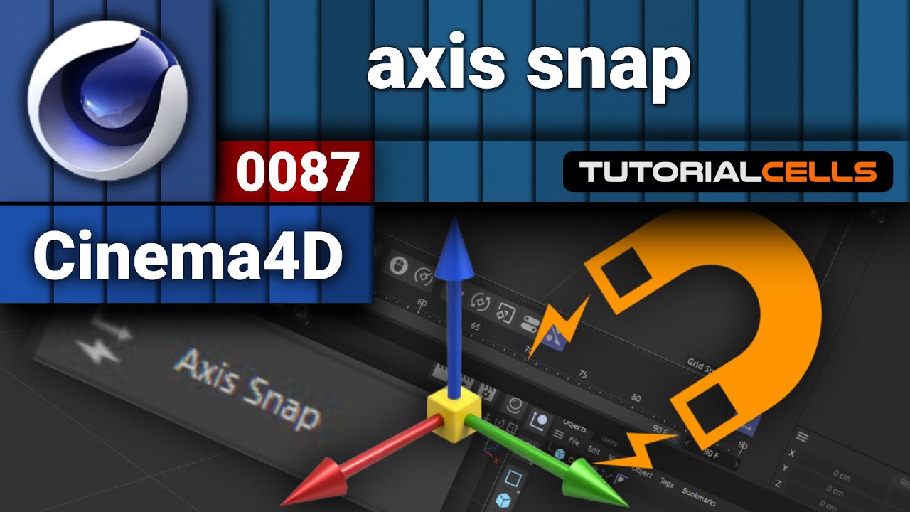 0087. axis snap in cinema 4d