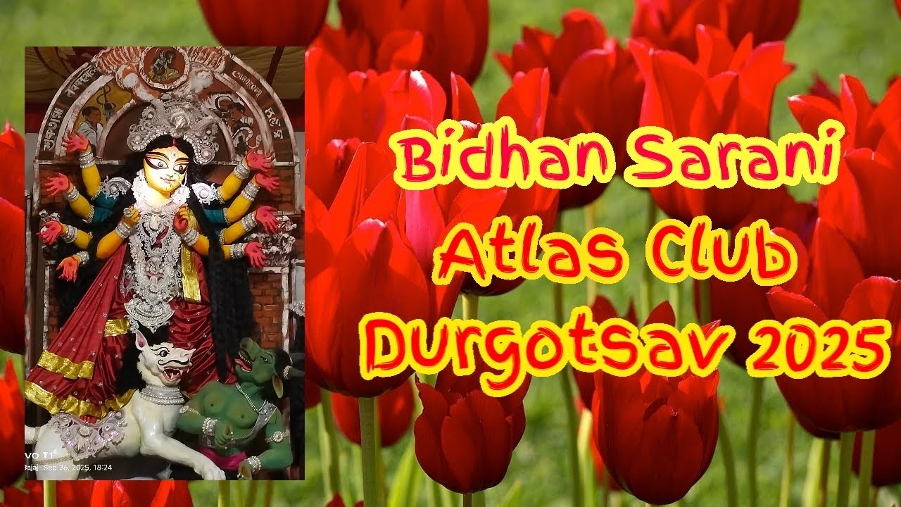 Bidhan Sarani Atlas club Durgotsav 2025. Video Artist -Manav 