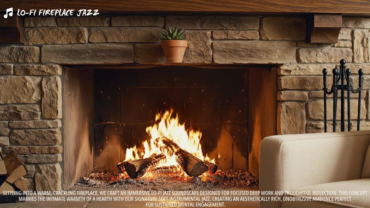 Fireside Lo-Fi Jazz & Chill | Relaxing Ambience for Reflection