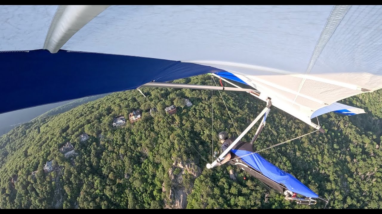 FLPHG - Hang Gliding - Great Sunset Flight after Recovery from Engine Out at 500 Feet