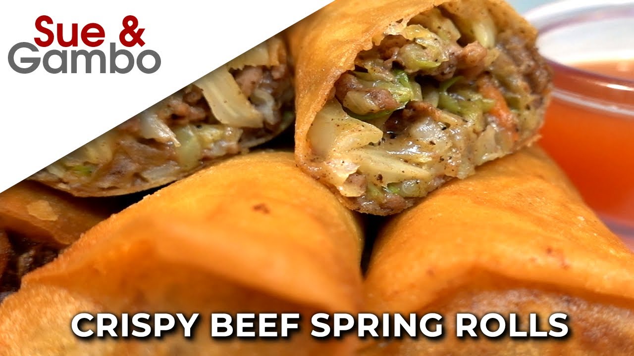 Crispy Beef Spring Rolls
