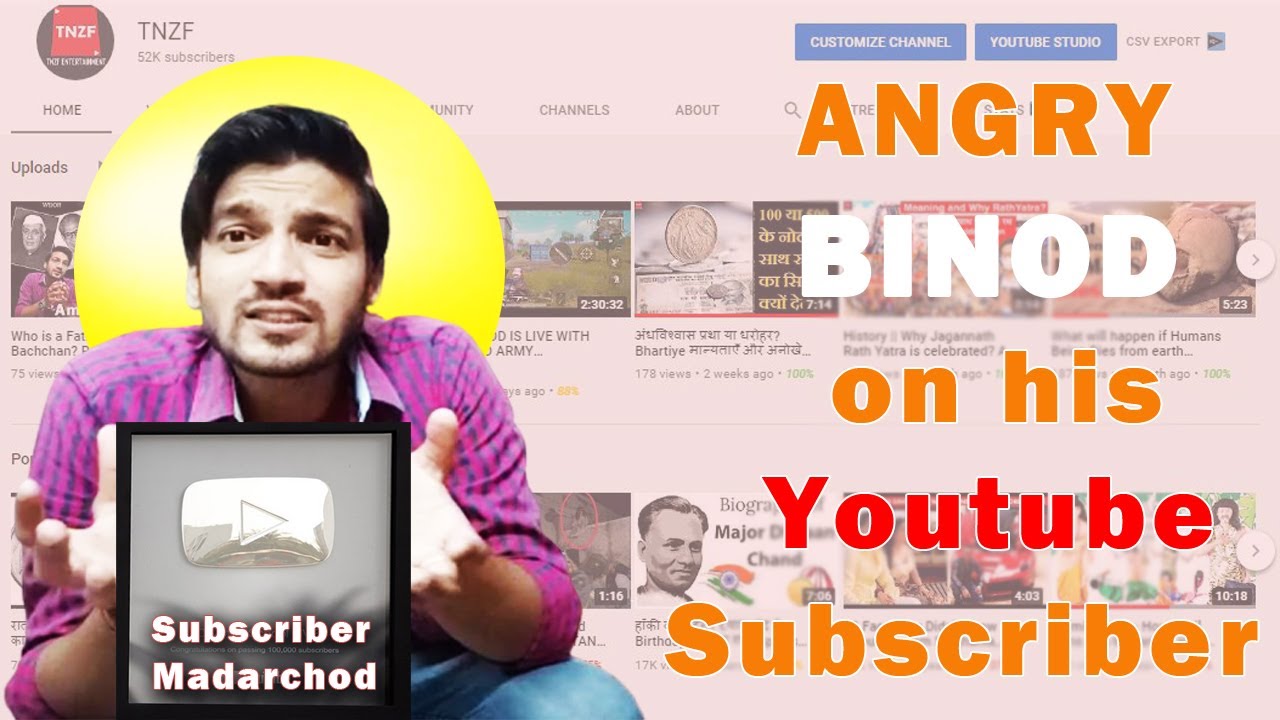 BINOD is Angry on his Subscriber || Comment for Giveaway